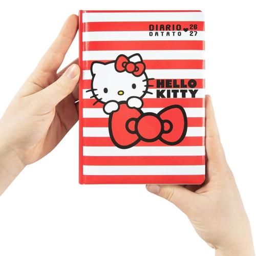 Diario 12 Mesi 2026/2027 Hello Kitty Datato Bianco