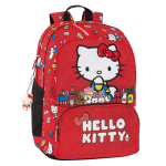 Zaino Organizzato Hello Kitty Rosso Con Charm