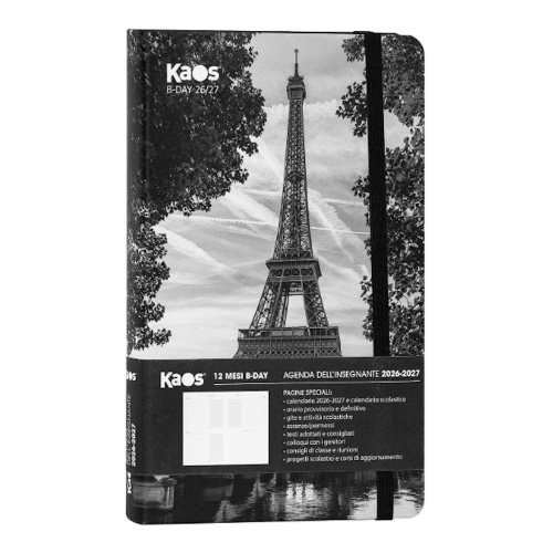 Kaos Agenda Insegnanti 2026/27 Giornaliera Parigi