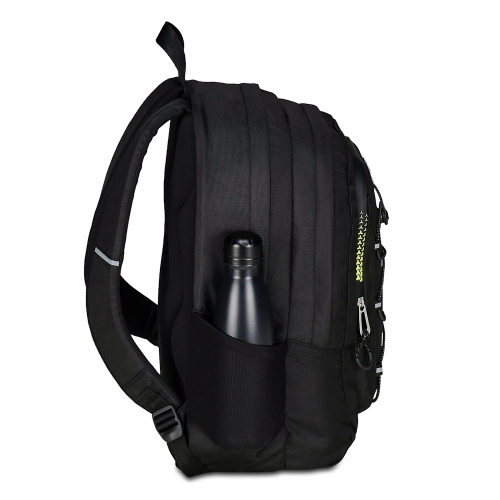Seven Zaino Scuola E-Tech Ecologico Nero Doppio Scomparto