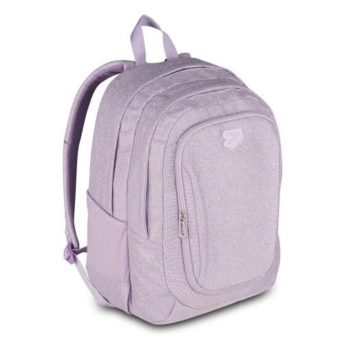 Seven Zaino Tech Shiny Lilla Brillante Doppio Scomparto