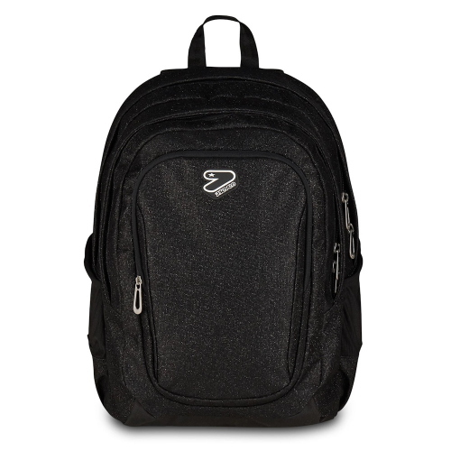 Seven Zaino Tech Shiny Nero Brillante Doppio Scomparto