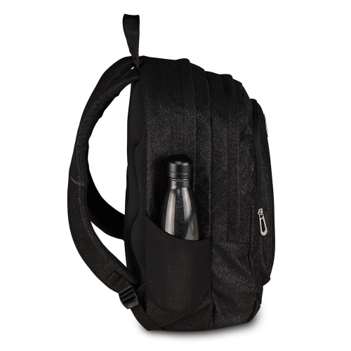 Seven Zaino Tech Shiny Nero Brillante Doppio Scomparto