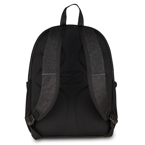 Seven Zaino Tech Shiny Nero Brillante Doppio Scomparto