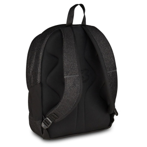 Seven Zaino Tech Shiny Nero Brillante Doppio Scomparto