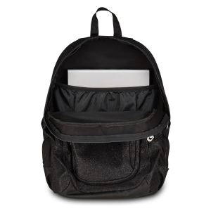 Seven Zaino Tech Shiny Nero Brillante Doppio Scomparto