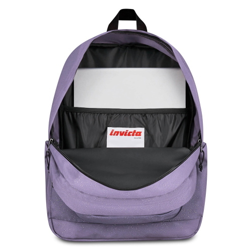 Invicta Zaino Jelek Shine Ecologico Lilla Effetto Glitter