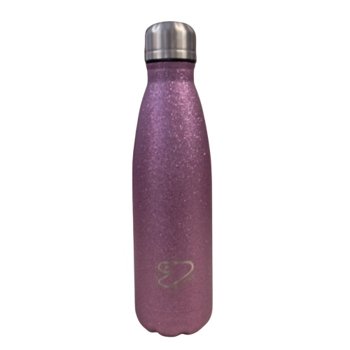 Seven Borraccia Termica 500ml Acciaio Inox Lilla Glitter