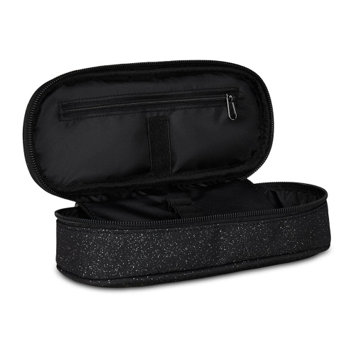 Invicta Portapenne Lip Shine Nero Glitter Ecologico