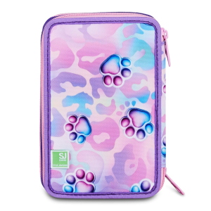 Seven SJ Gang Astuccio 3 Zip 3D Glowcat Completo Lilla