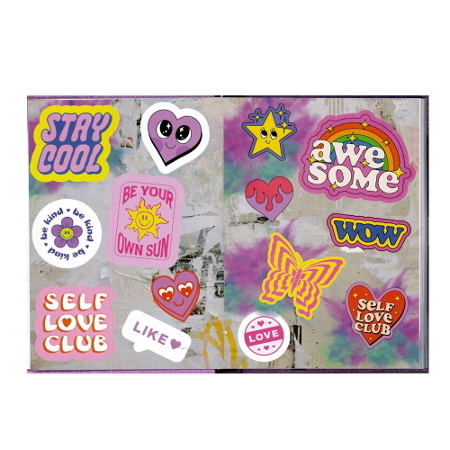 Seven Diario Agenda 2026/27 Glitter Fucsia con Penna Coordinata