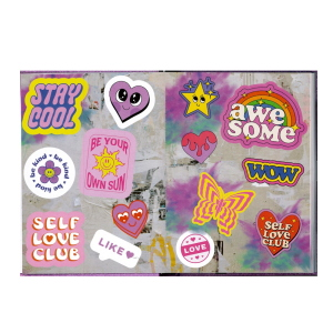 Seven Diario Agenda 2026/27 Glitter Fucsia con Penna Coordinata