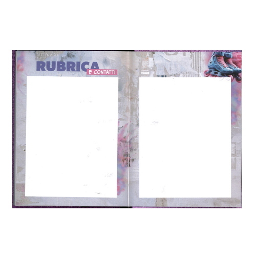 Seven Diario Agenda 2026/27 Glitter Fucsia con Penna Coordinata