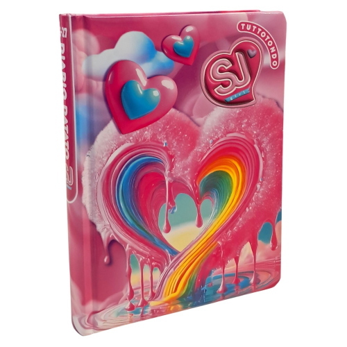 Seven SJ Gang Diario Scuola Cuore Rainbow Datato 2026-2027