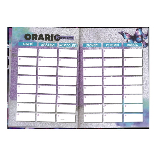 Seven Diario Pocket Scuola Farfalle Magiche Datato 2026-2027