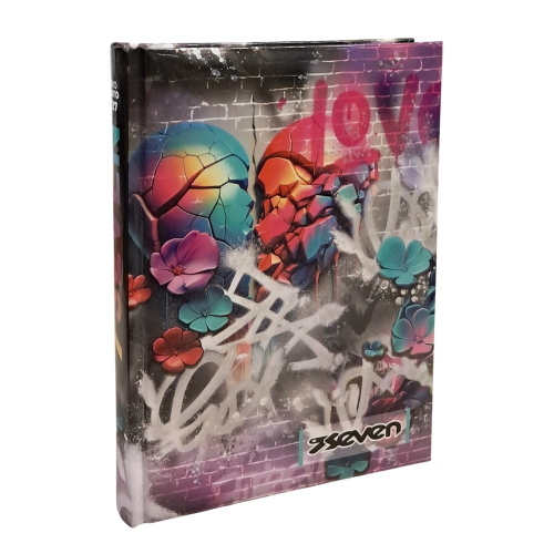 Seven Diario Scuola Cuori Spezzati Street Art Datato 2026-2027