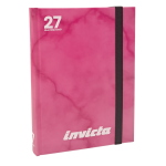 Invicta Diario Agenda Pocket Datato 2026-2027 Effetto Marmo Rosa