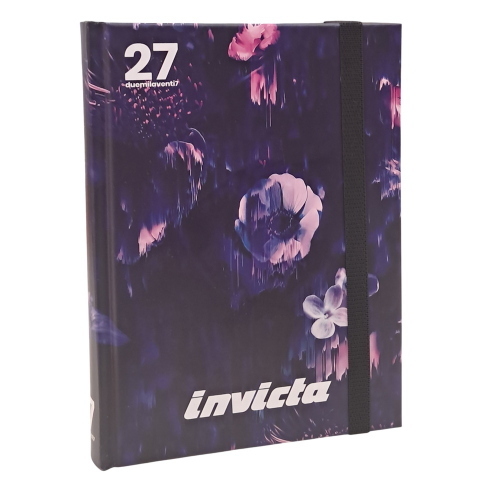 Invicta Diario Agenda Pocket Datato 2026-2027 Fiori Effetto Glitch
