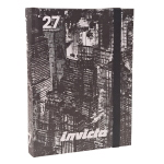 Invicta Diario Agenda Pocket Datato 2026-2027 Skyline Città Bianco e Nero