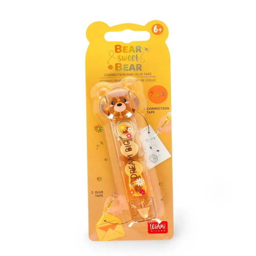 Legami Correttore E Colla A Nastro 2 In 1 Bear Sweet Bear Teddy Bear Per Scuola E Fai Da Te