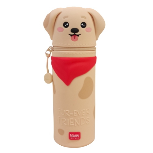 Legami Astuccio 2 In 1 In Silicone Morbido Cane Fur-Ever Friends Per Scuola E Ragazzi