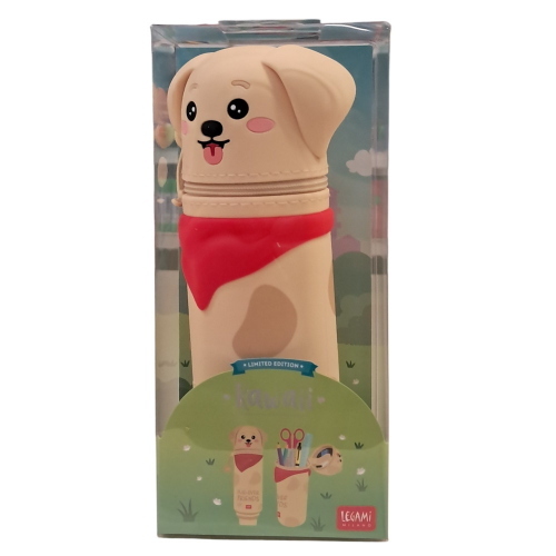 Legami Astuccio 2 In 1 In Silicone Morbido Cane Fur-Ever Friends Per Scuola E Ragazzi