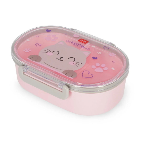 Legami Contenitore Porta Merenda Snack And Go Kitty Per Scuola Elementare