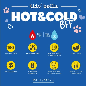 Legami Borraccia Termica Per Bambini Hot And Cold Bff Kitty Per Scuola E Tempo Libero