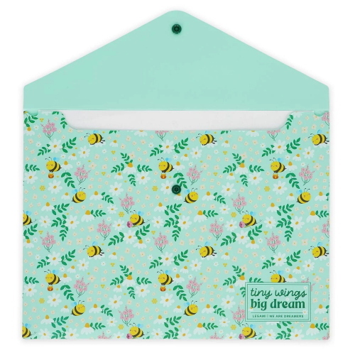 Legami Cartelletta Portadocumenti Fold And Order Wild Flowers E Ape Verde Per Scuola E Ufficio