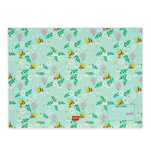 Legami Cartelletta Portadocumenti Fold And Order Wild Flowers E Ape Verde Per Scuola E Ufficio