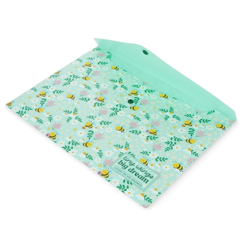 Legami Cartelletta Portadocumenti Fold And Order Wild Flowers E Ape Verde Per Scuola E Ufficio