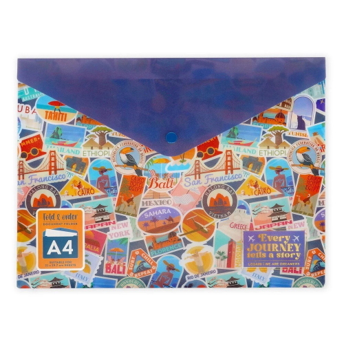 Legami Cartelletta Portadocumenti Fold And Order Travel Multicolor Per Scuola E Ufficio