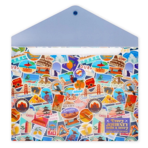Legami Cartelletta Portadocumenti Fold And Order Travel Multicolor Per Scuola E Ufficio