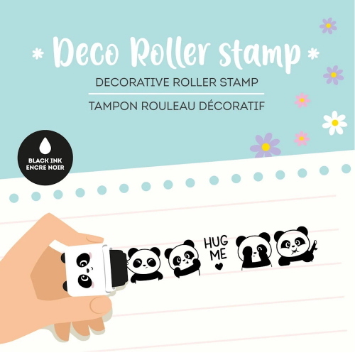 Legami Timbro Decorativo A Rullo Roller Stamp Panda Per Diario E Scrapbooking