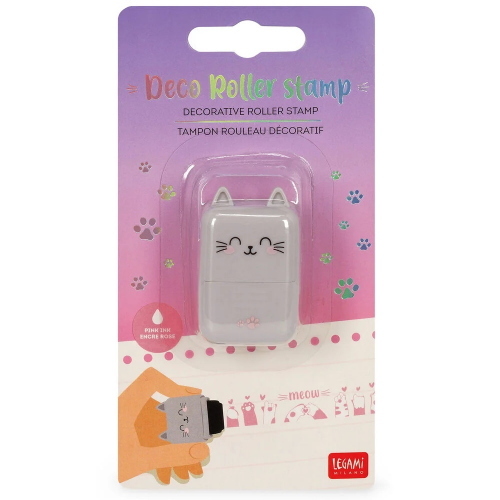 Legami Timbro Decorativo A Rullo Roller Stamp Kitty Per Diario E Scrapbooking