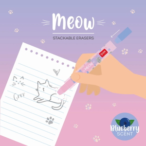 Legami Gomme Impilabili Meow Kitty Per Scuole Elementari E Medie