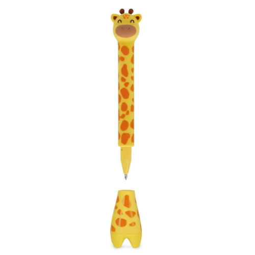 Legami Penna A Sfera Con Base Stand-Ink Ovation Giraffe Inchiostro Blu Per Scrivania