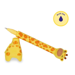 Legami Penna A Sfera Con Base Stand-Ink Ovation Giraffe Inchiostro Blu Per Scrivania