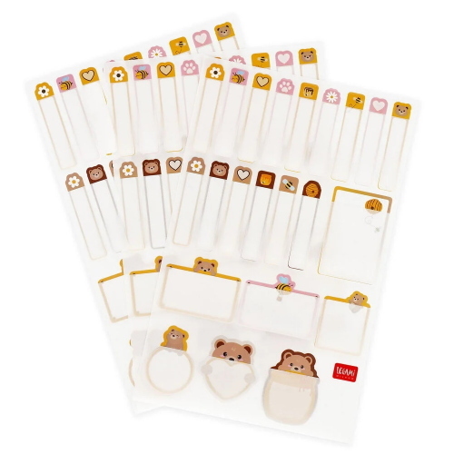 Legami Etichette Adesive Con Pellicola Protettiva My Name Is Teddy Bear Per Scuola