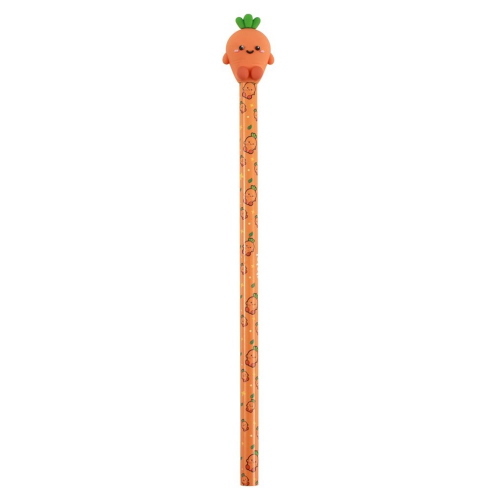 i-Total XL2307C Matita in Legno Fresh Market Carrie la Carota con Gomma 3D