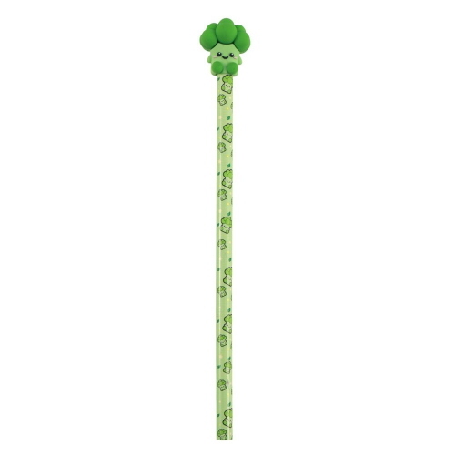 i-Total XL2307D Matita in Legno Fresh Market Benny il Broccolo con Gomma 3D