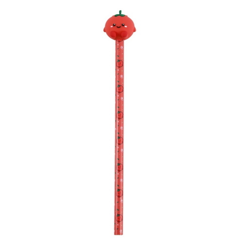 i-Total XL2307E Matita in Legno Fresh Market Tommy il Pomodoro con Gomma 3D