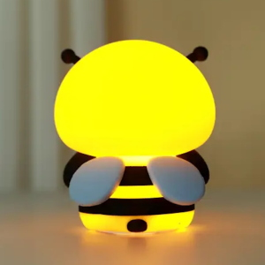 i-Total Luce Notturna in Silicone Bee Ape Lampada LED Ricaricabile RGB Touch