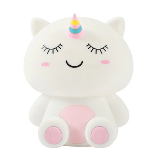 i-Total Luce Notturna in Silicone Unicorn Unicorno Lampada LED Ricaricabile RGB Touch