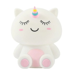 i-Total Luce Notturna in Silicone Unicorn Unicorno Lampada LED Ricaricabile RGB Touch
