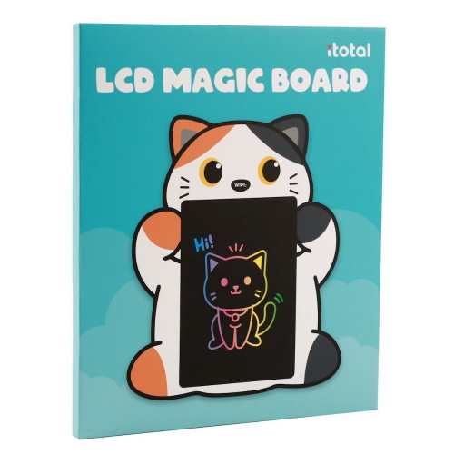i-Total Lavagna Magica a Cristalli Liquidi Gatto Arancione Tavoletta Grafica per Disegno con Penna