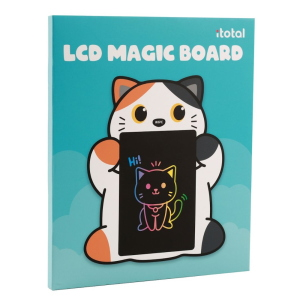 i-Total Lavagna Magica a Cristalli Liquidi Gatto Arancione Tavoletta Grafica per Disegno con Penna