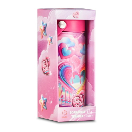 Seven Sj Gang Borraccia Termica Joyful Hearts Rosa Per Ragazze