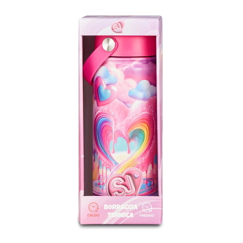 Seven Sj Gang Borraccia Termica Joyful Hearts Rosa Per Ragazze