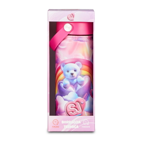 Seven Sj Gang Borraccia Termica Rainbow Teddy Rosa Per Ragazze